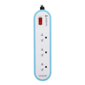 รางปลั๊กไฟ 3 ช่อง 1 สวิตช์ ELECKTA ET3146-3BL 3 เมตร สีฟ้า